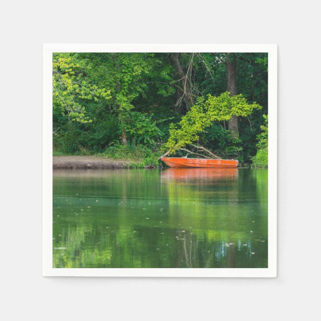 Das Orangenboot Serviette (Vorderseite)