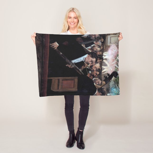 Das Orchester an der Oper, Edgar Degas Fleecedecke (Beispiel)