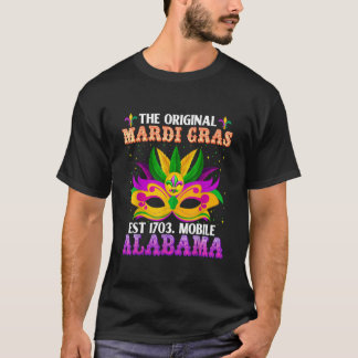 Das Original Mardi Gras Mobile Alabama 1703 Funny T-Shirt