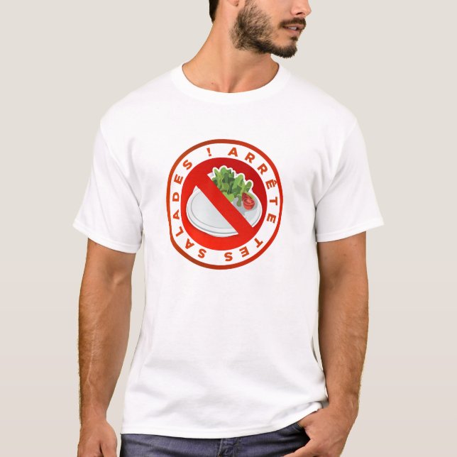 Das Original-T-Shirt "Halt den Mund" Kiki Design T-Shirt (Vorderseite)