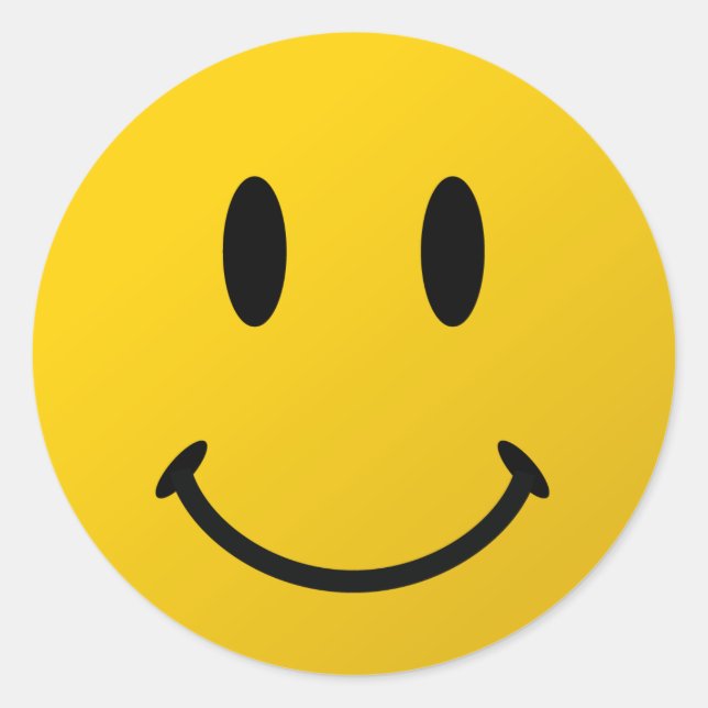 Das originelle Gesicht Runder Aufkleber (Vorderseite)