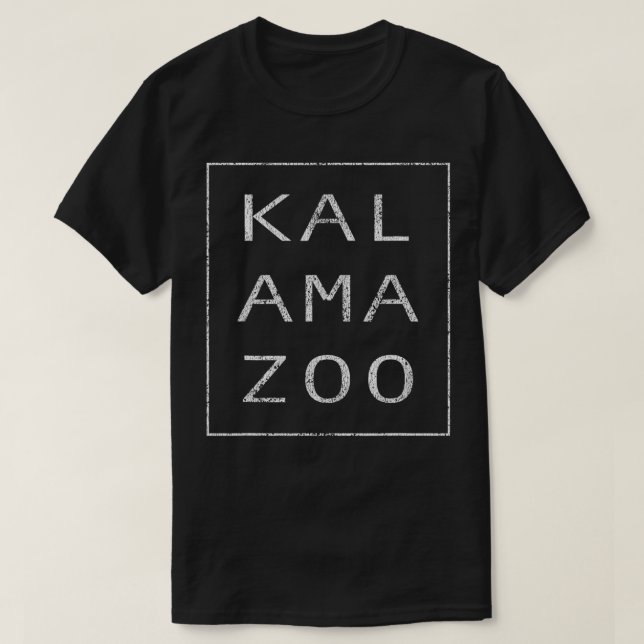 Das originelle Retro Kalamazoo Michigan T-Shirt (Design vorne)