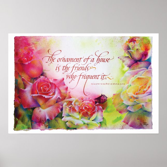 "Das Ornament eines Hauses..." Poster (Vorne)