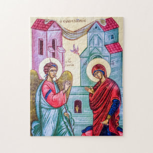 Das orthodoxe Christliche Symbol der Ankündigung