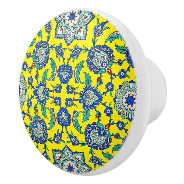 Das osmanische Turkiye-Iznik-Blumenmuster Keramikknauf (Rechts)