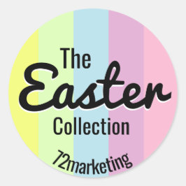 Das Osterkollektionssiegel von 72 Marketing Runder Aufkleber