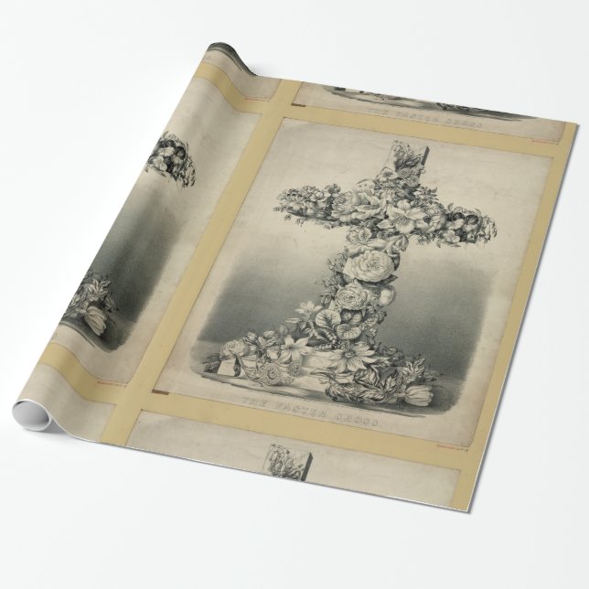 Das Ostern-Kreuz durch Ives 1869 Geschenkpapier (Ungerollt)