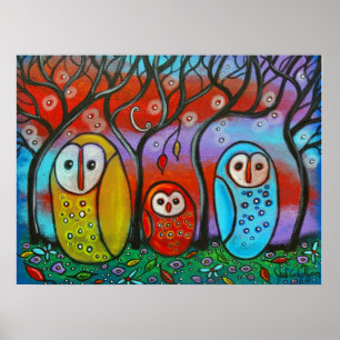 Das Owl Family Poster