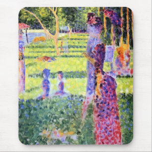 Das Paar von Georges Seurat, Vintage Pointillismus Mousepad