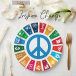 Das Paket "Peace Sustainability Goals Öko Friendly Pappteller<br><div class="desc">Feiern Sie mit Absicht mit diesen Peace Signature Sustainability Goals Paper Teller! Ideal für Öko-bewusste Gastgeber, vereinen diese Teller ein zeitloses Zeichen des Friedens mit einer Botschaft des nachhaltigen Lebens - ideal für Party, Picknicks oder Ansammlungen mit grünem Flair. Aus biologisch abbaubaren, gerecycelt Materialien sind sie eine umweltfreundliche Alternative, die...</div>