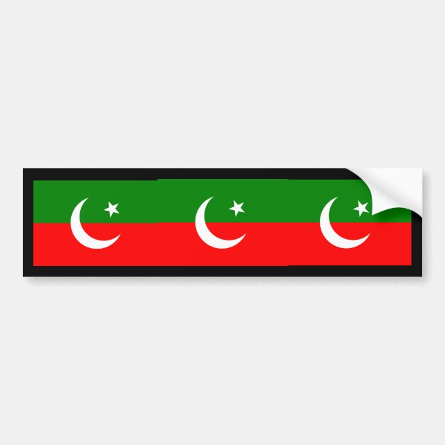 das Pakistan Tehreek e Insaf, Pakistan Autoaufkleber (Vorne)