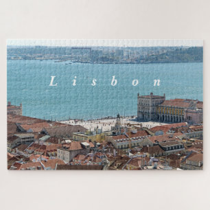 Das Panorama von Lissabon.