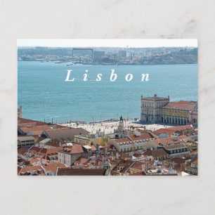 Das Panorama von Lissabon. Postkarte