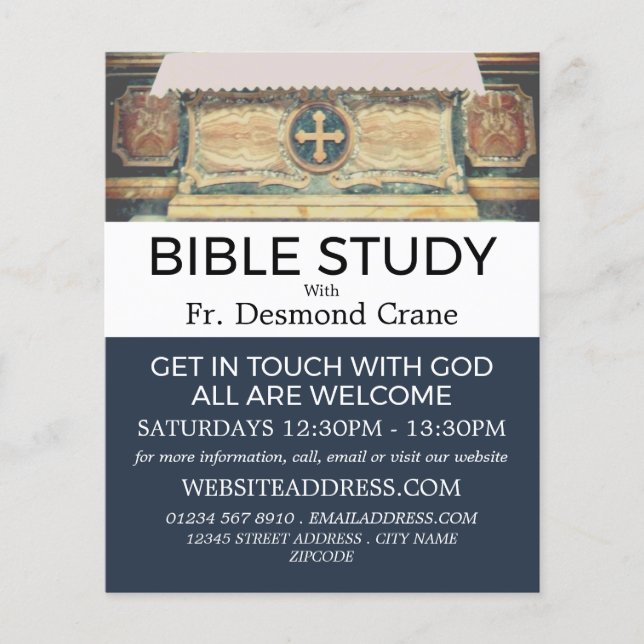 Das Pantheon Altar, Rom, Christliche Bibelklasse Flyer (Vorne)