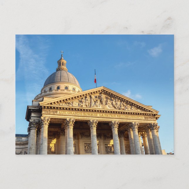 Das Pantheon in Paris, Frankreich Postkarte (Vorderseite)
