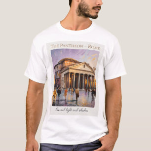 Das Pantheon Rom Italien Aquarell Vintage Reise T-Shirt