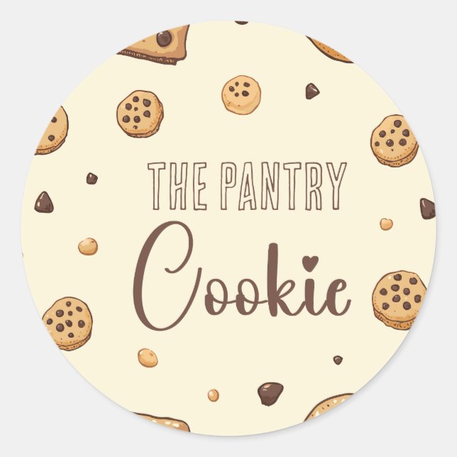 Das Pantry-Cookie Runder Aufkleber (Vorderseite)