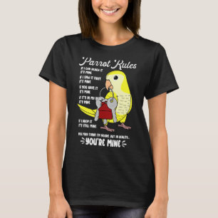 Das Papageienhaus regiert meinen gelben Mönchssaal T-Shirt