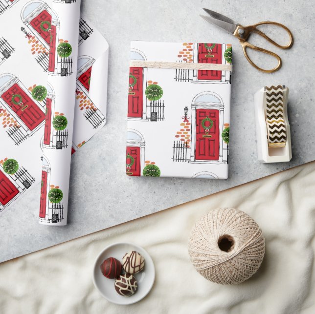 Das Papier zum Umschlag der Weihnachtsstürme in Ro Geschenkpapier (Kunsthandwerk)