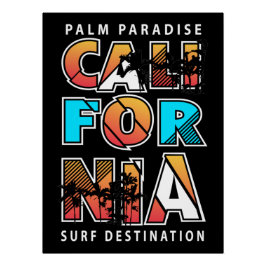 Das Paradies für Palmen in Kalifornien: Ein Traum  Poster