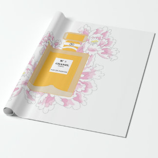das Parfüm und die Pfingstrosen Geschenkpapier
