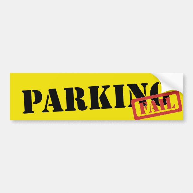 Das Parken versagen Autoaufkleber (Vorne)