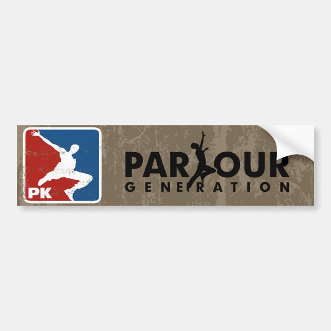 Das Parkour Autoaufkleber (Vorne)