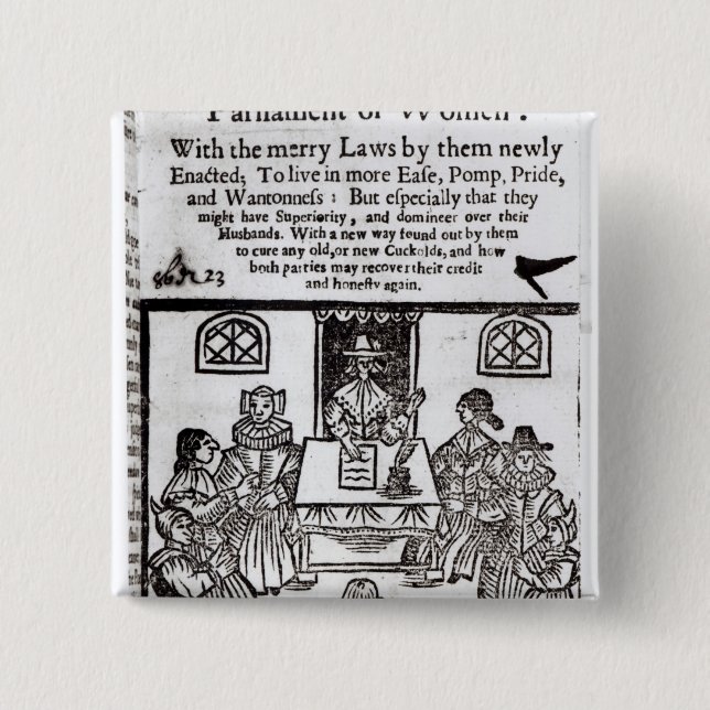 Das Parlament der Frauen, 1656 Button (Vorderseite)