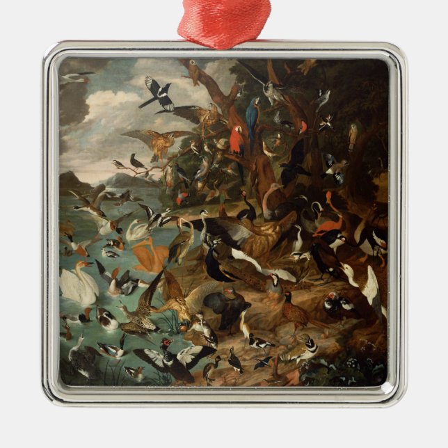 Das Parlament der Vögel Ornament Aus Metall (Vorne)