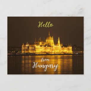 Das Parlament in Budapest, Ungarn Postkarte