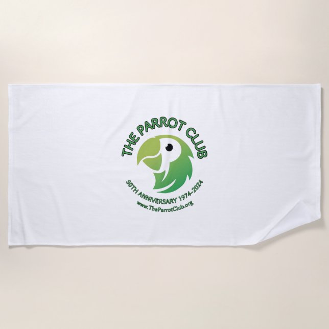 Das Parrot Club 50 Jahre alt Strandtuch (Vorderseite)