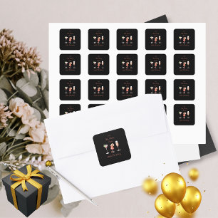 Das Party beginnt Erwachsene 40. Geburtstag lassen Quadratischer Aufkleber