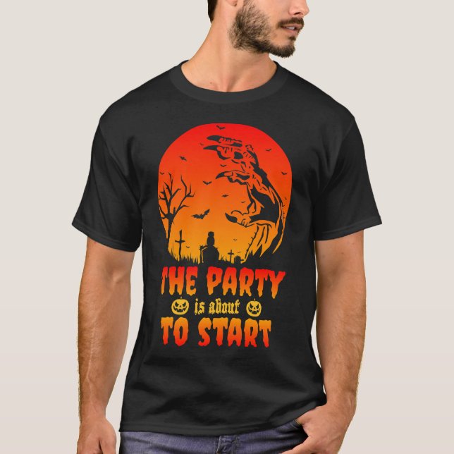 das Party beginnt T-Shirt (Vorderseite)