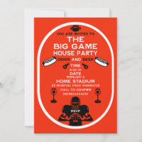 Das Party des Big Game Football House