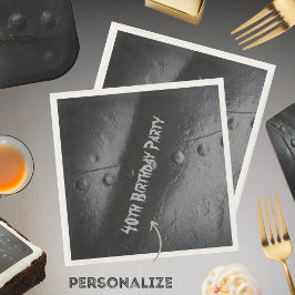 Das Party eines Mannes im Stile eines Schwarzen Me Serviette