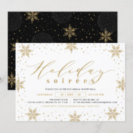 Das Party "Gold & Black Corporate Holiday Soiree" Einladung