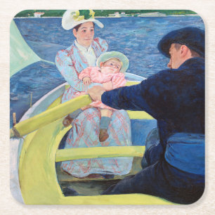 Das Party, Mary Cassatt Rechteckiger Pappuntersetzer