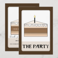 Das PARTY Tarot Style Birthday Cake Slice Party