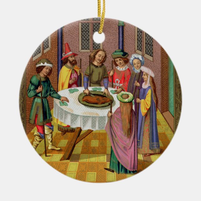 Das Passahfest der Juden, Faksimile eines 15. Keramikornament (Vorne)