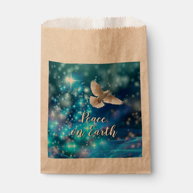 Das passende Blue Dove Peace Weihnachten Geschenktütchen (Vorderseite)