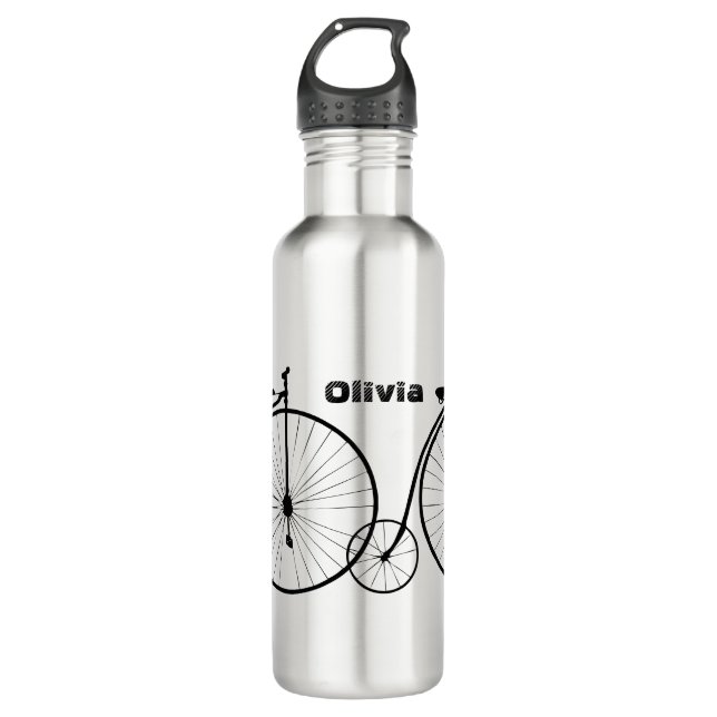 Das Penny-Farthing-Fahrrad Trinkflasche (Vorderseite)
