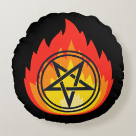 Das Pentagramm Rundes Kissen