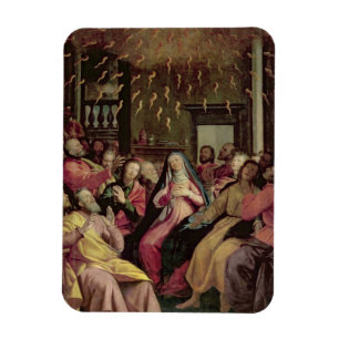 Das Pentecost, c.1598 (Öl auf Platte) Magnet