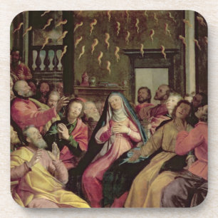 Das Pentecost, c.1598 (Öl auf Platte) Untersetzer