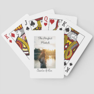 Das perfekte Foto für Hochzeitskinder Spielkarten