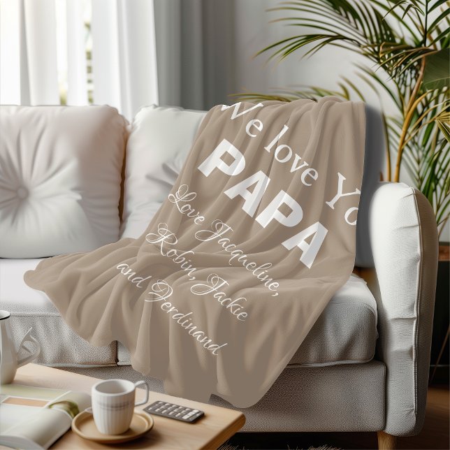 Das perfekte Geschenk für Vater, Pop oder Papa. Ei Fleecedecke (Simple, Warm, Cuddly and Durable.. Let him know you Love him Deeply. Give him a gift he will use.)