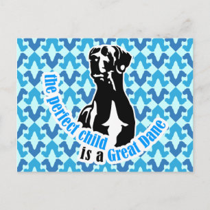 Das perfekte Kind ist eine Dogge Postkarte
