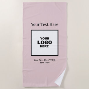 Das perfekte Logo Sage pink Beach Handtuch