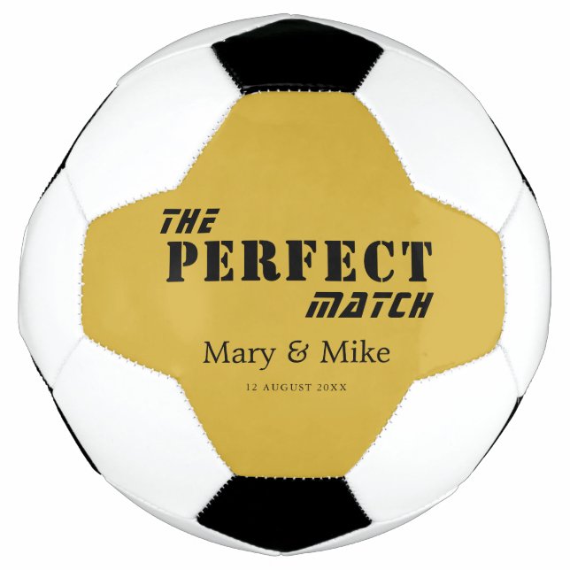 Das PERFEKTE Match M Gold Style Paar Fußball (Vorderseite)