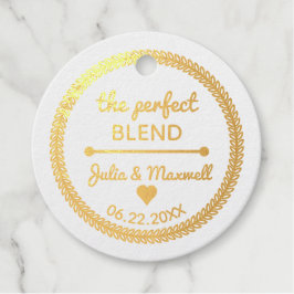 Das perfekte Mischangebot - Foto Wedding Gold Foil Geschenkanhänger